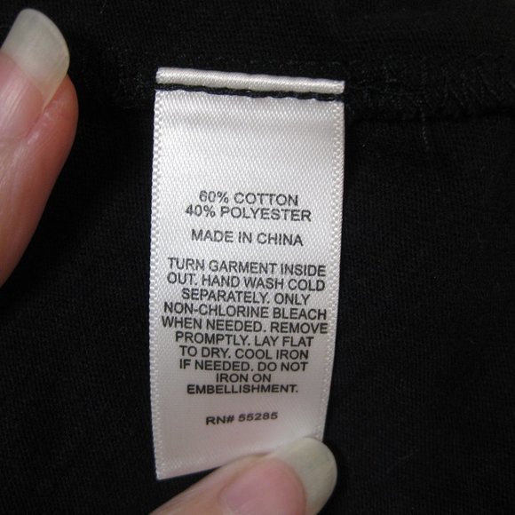 NWT Express black skull graphic tee t shirt top XS extra small - Picture 5 of 6